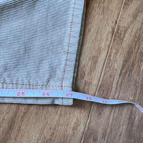 American Eagle Jeans Women's Size 10 Tan Mom Straight Corduroy Stretch - Picture 11 of 13